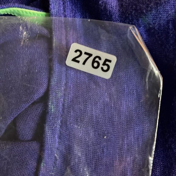 JCP size XL linen semi sheer purple lime green racer back tank top. - Picture 4 of 5